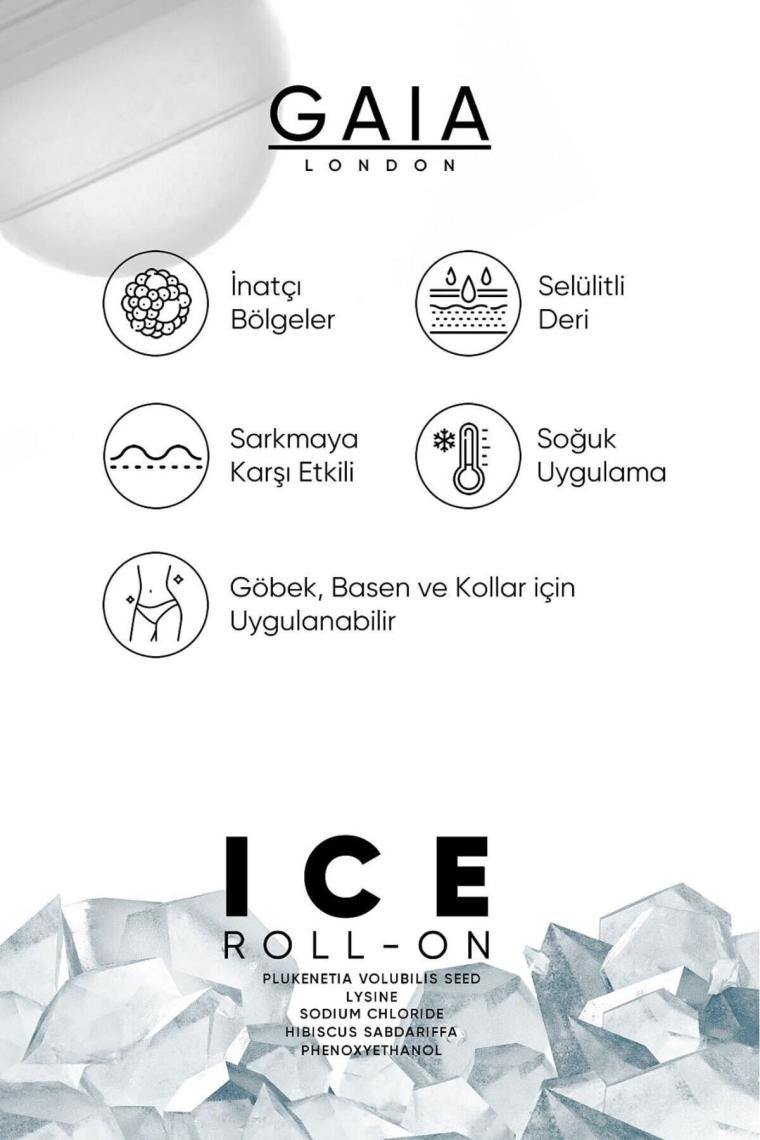 Gaia London Ice Roll-On Sıkılaştırıcı ve Selülite Karşı Jel 50ML- 8680407135219