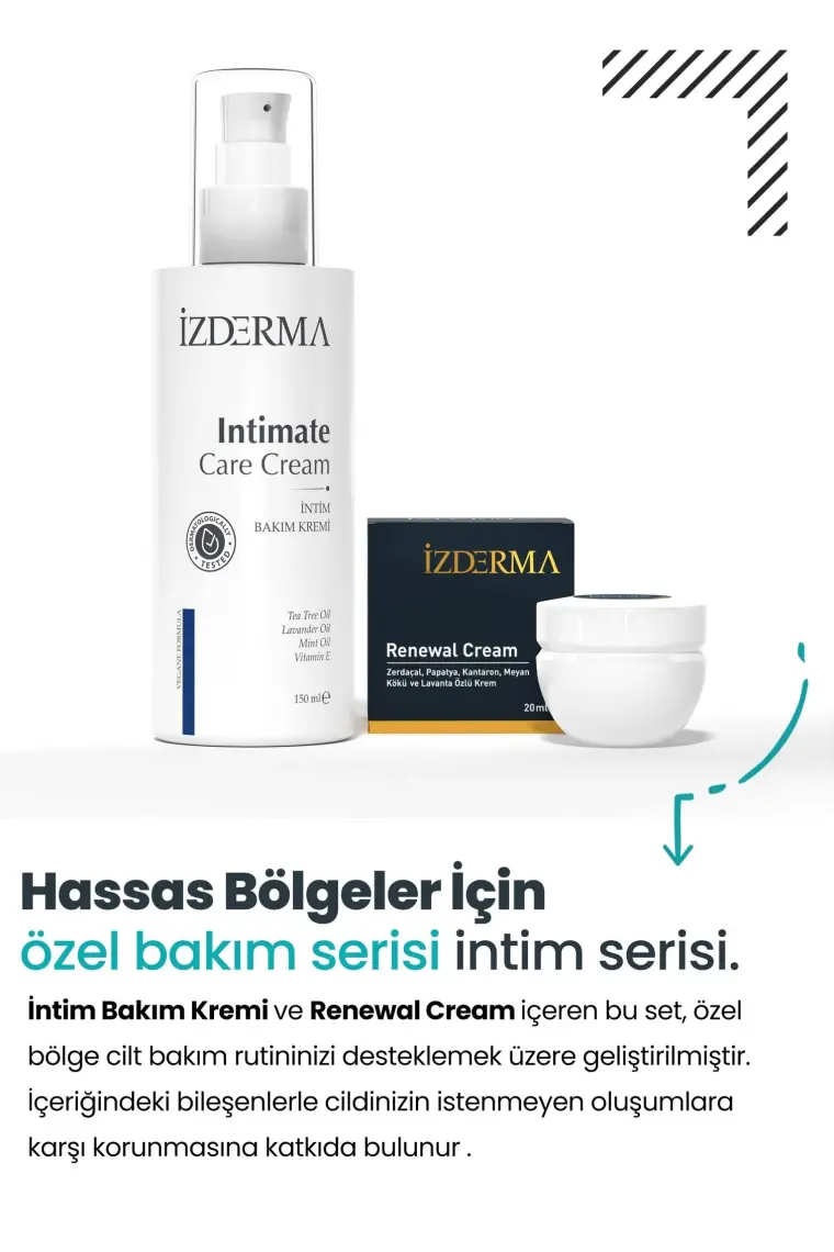 İzderma Renewal Vücut Bakım Kremi 2'Li Set