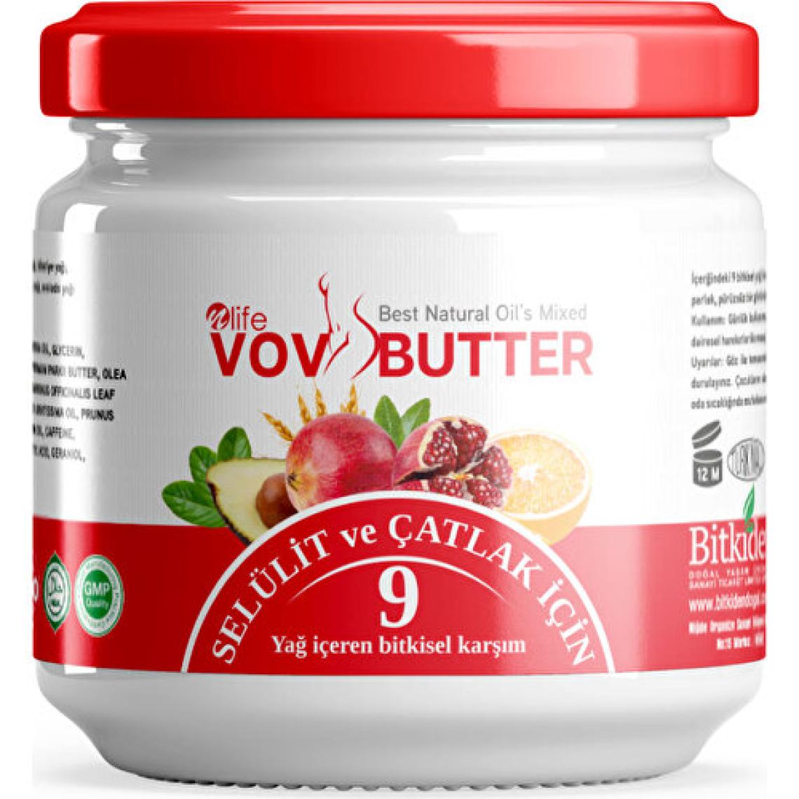 Nlife Vov Butter Selülit ve Çatlak Kremi 9 Bitkisel Yağ Karışımı 190 ml