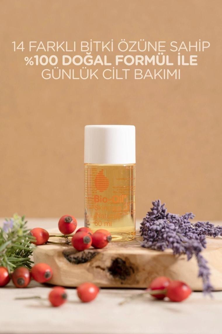 Bio-Oil Natural 14 Bitki Özü Içeren %100 Doğal Vegan 60 ml Cilt Bakım Yağı