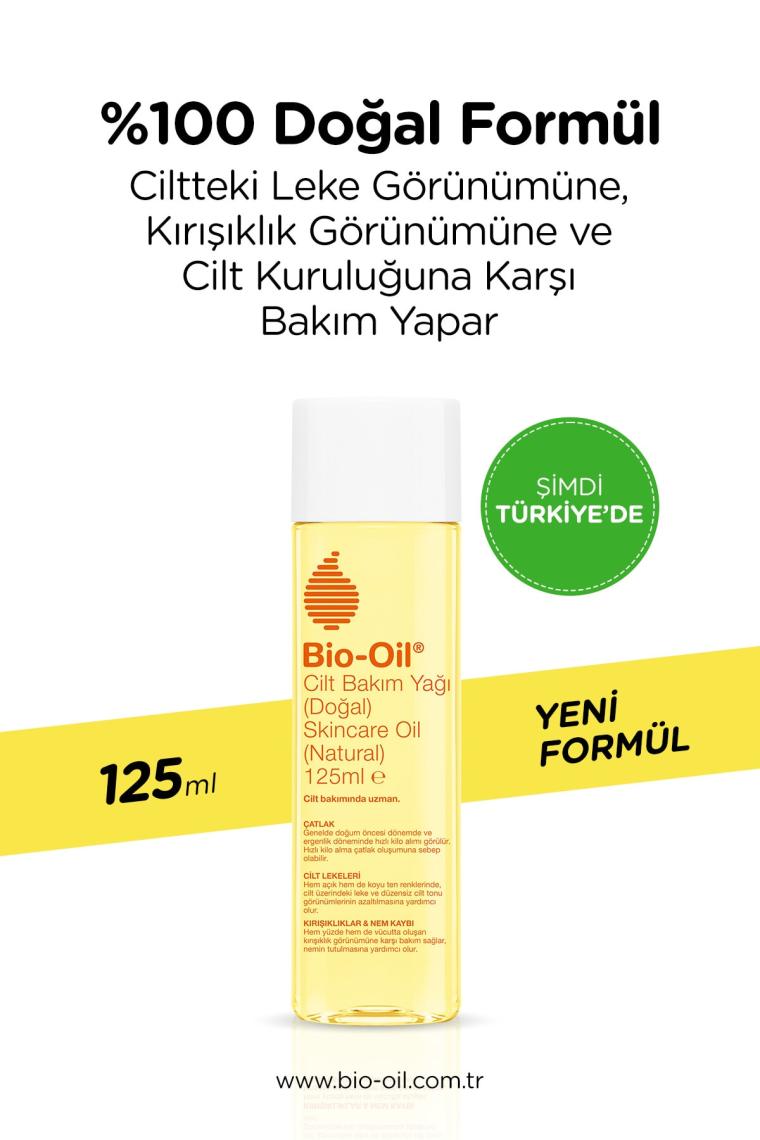 Bio-Oil Natural 14 Bitki Özü Içeren %100 Doğal Vegan Cilt Bakım Yağı 125 ml