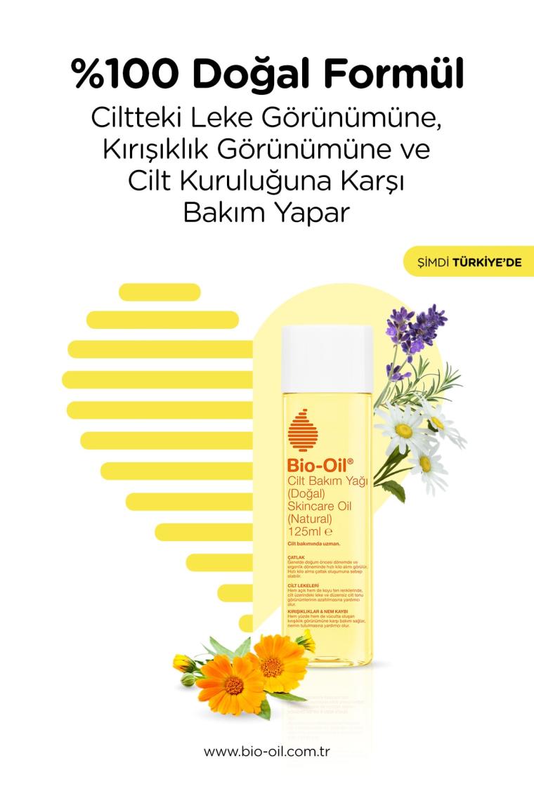 Bio-Oil Natural 14 Bitki Özü Içeren %100 Doğal Vegan Cilt Bakım Yağı 125 ml