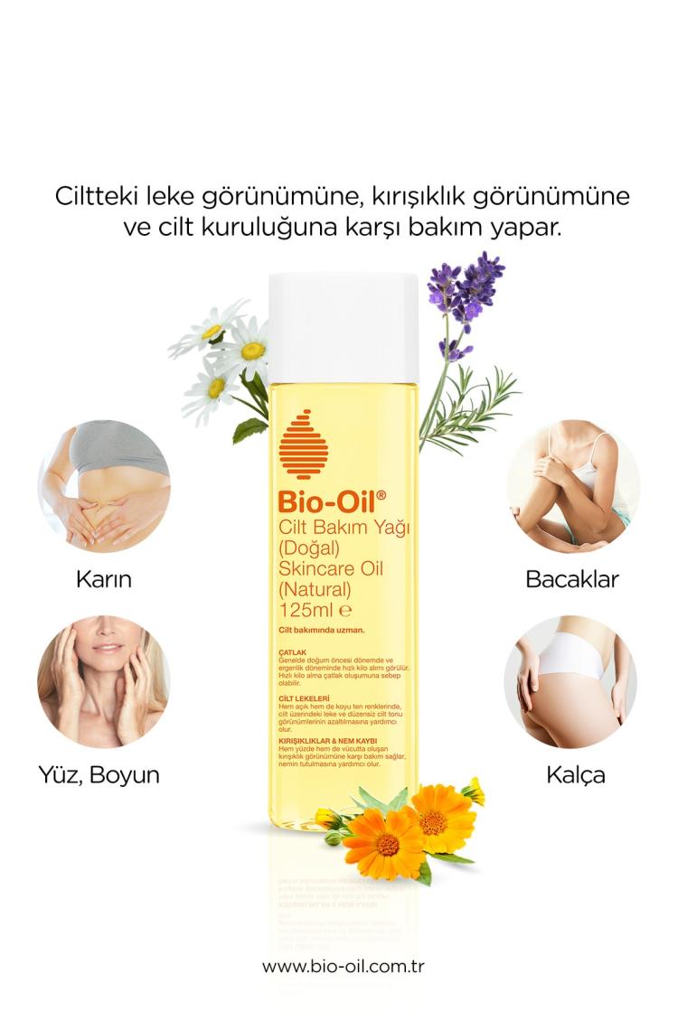 Bio-Oil Natural 14 Bitki Özü Içeren %100 Doğal Vegan Cilt Bakım Yağı 125 ml