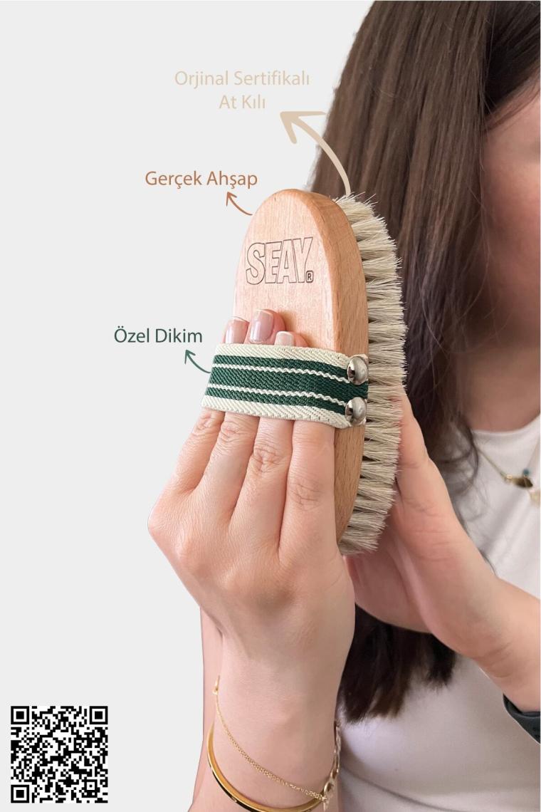 Seay Doğal Sertifikalı At Kılı Fırçası
