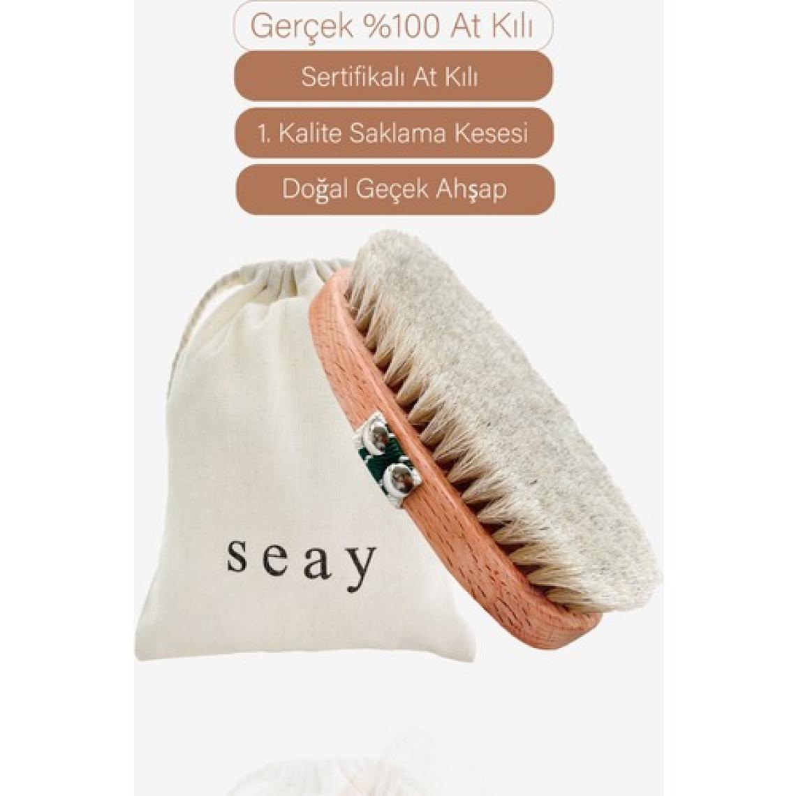 Seay Doğal Sertifikalı At Kılı Fırçası