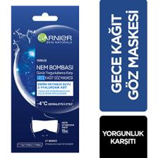 Garnier Nem Bombası Okyanus Suyu Yorgunluk Karşıtı Kağıt Gece Göz Maskesi