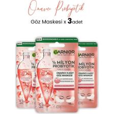 Garnier Kağıt Göz Maskesi Onarıcı Probiyotik 6 gr x 3 Adet