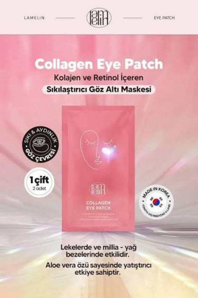 Lamelin Allantoin, Kolajen ve Retinol Içeren Sıkılaştırıcı Göz Altı Maskesi Lamelin Collagen Eye Patch
