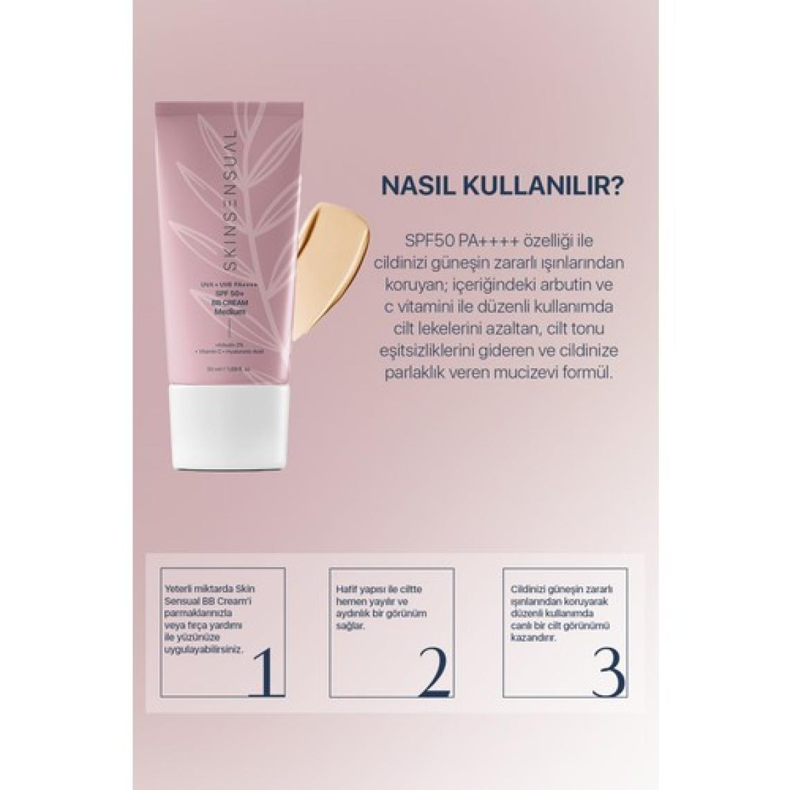 Skin Sensual Bb Krem Medium | 50 Spf Uva/Uvb Pa++++ Aydınlık Ve Canlılık