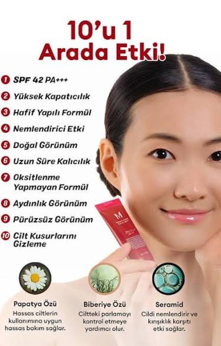 MISSHA Mükemmel Kapatıcılık Sunan Çok Fonksiyonlu M Perfect Cover BB Cream Ex SPF42/PA+++ No.23 (20ml)