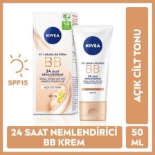 NIVEA Essentials BB Krem;24 Saat Nemlendirme + Işıltı Açık Ton Gündüz Kremi 50 ml