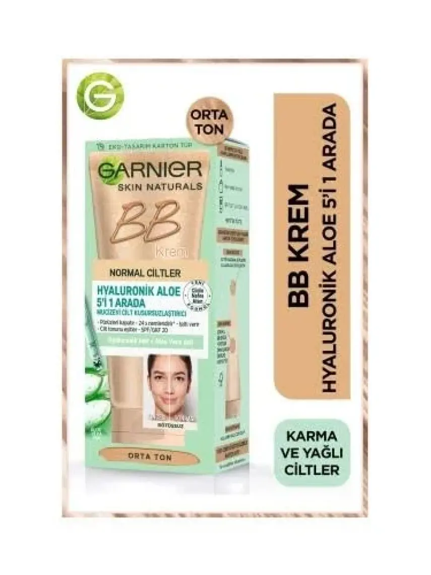 Karma ve Yağlı Ciltler için BB Krem Orta Ton SPF 20 50 ml