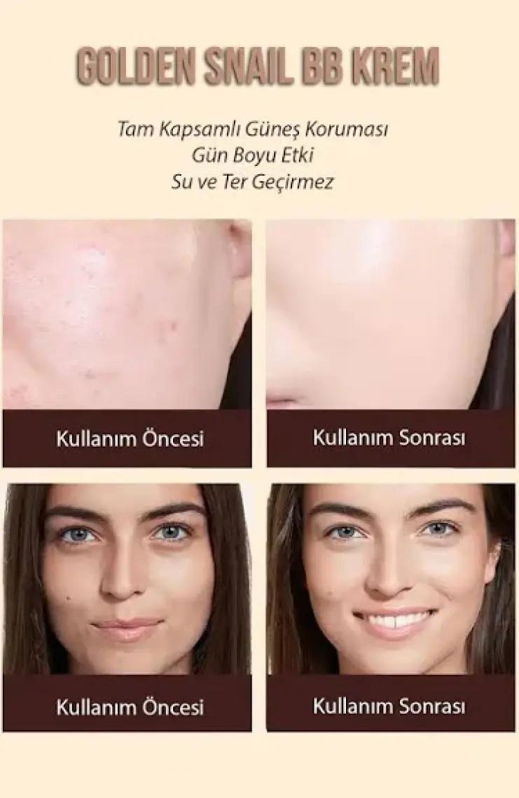 Sadoer Altın Salyangoz Spf 50+ Güneş Koruyucu Bb Krem