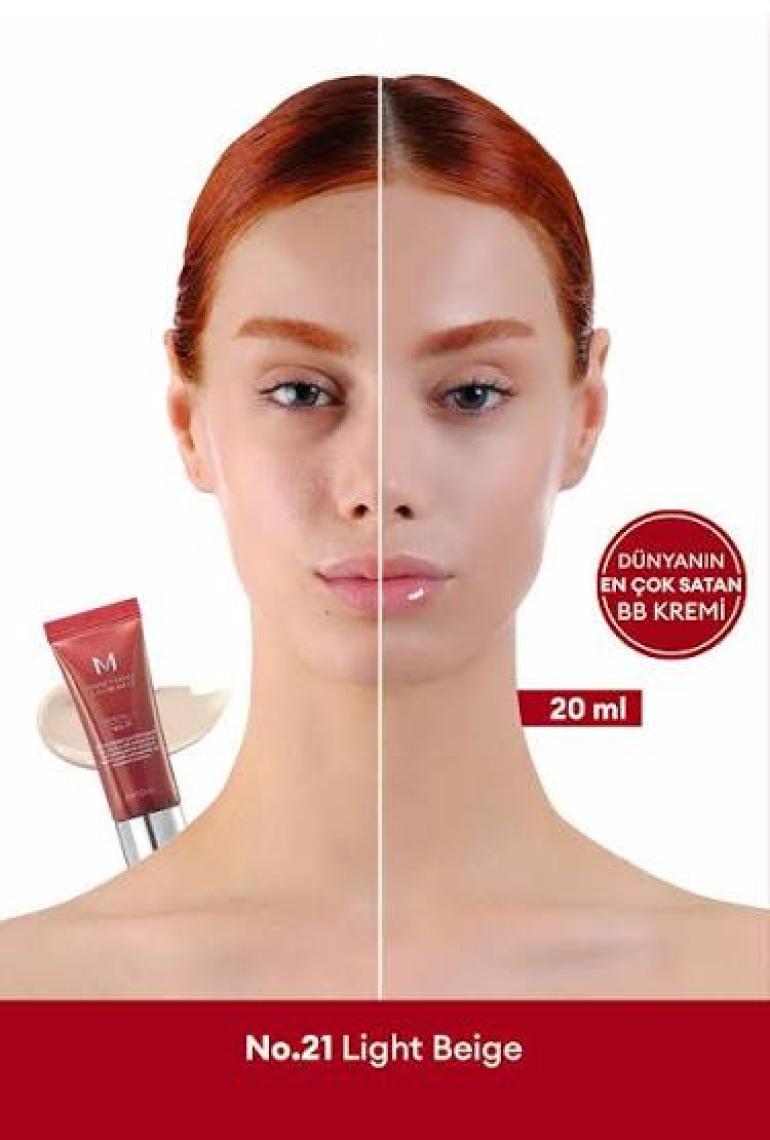 MISSHA Yoğun Kapatıcılık Sunan BB Krem M Perfect Cover BB Cream Ex SPF42/PA+++ No: 21 (20ml)