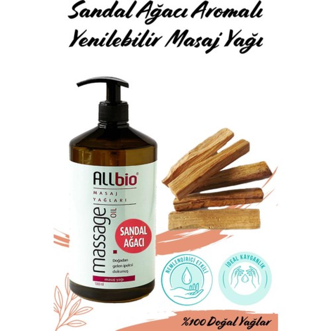 Allbio Masaj Yağı Sandal Ağacı 1 lt