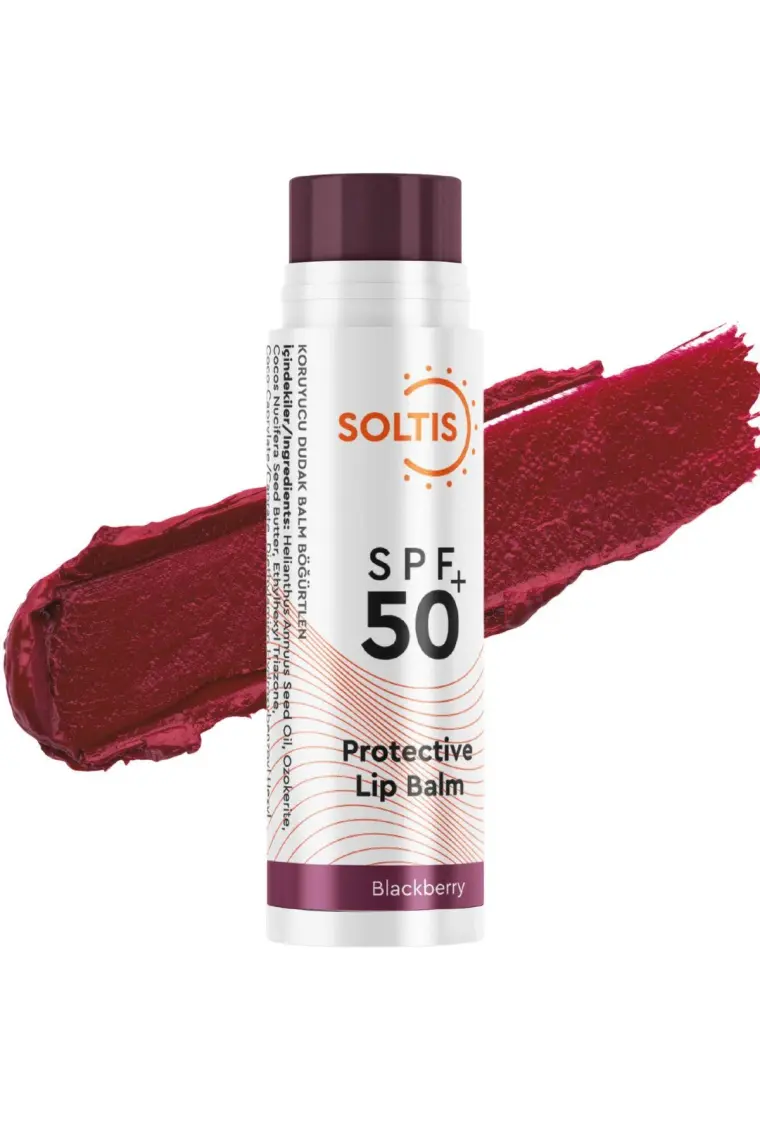 Soltis Renkli Dudak Nemlendiricisi Spf 50+ Böğürtlen 5 gr