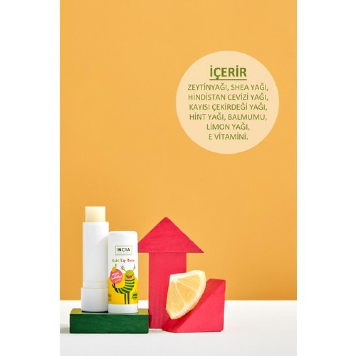 Incia Çocuklar İçin Limonlu Dudak Besleyici 6 gr