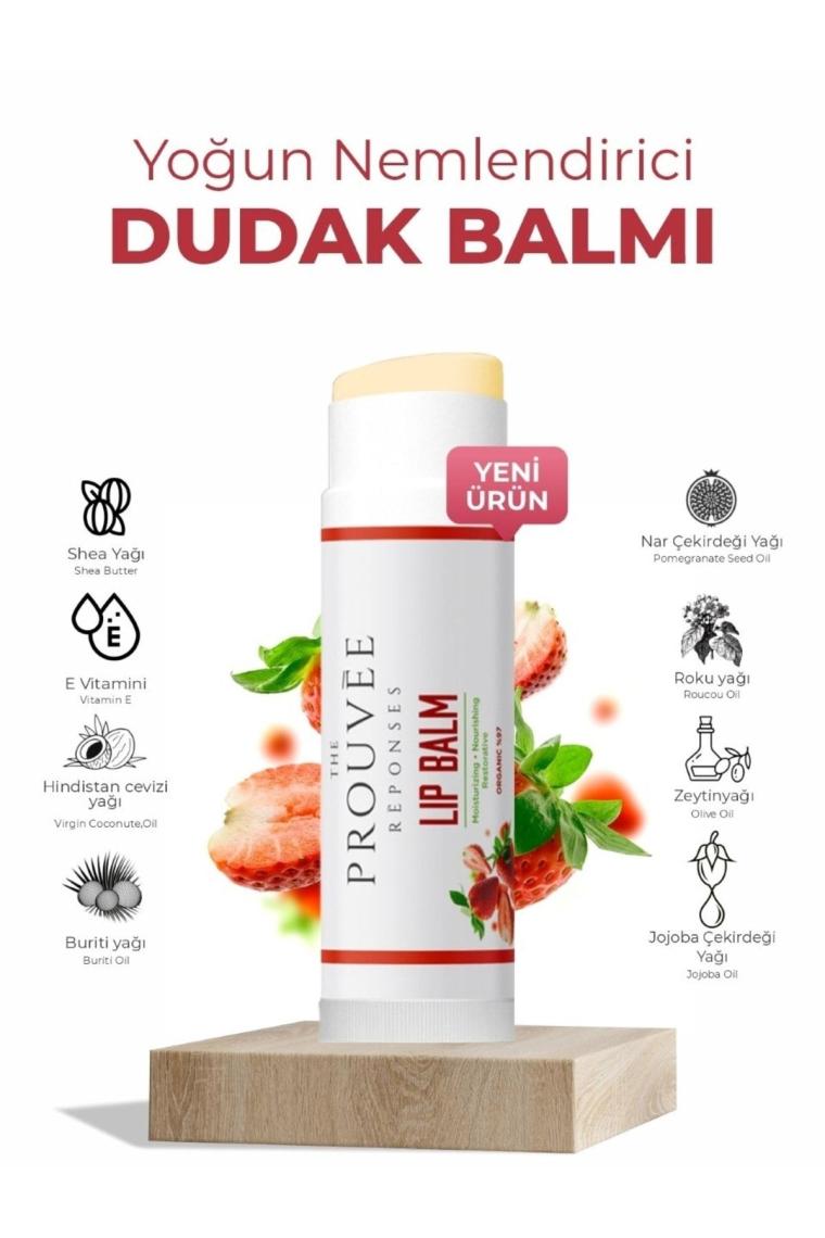 The Prouvee Reponses Organik Çilek Dudak Lip Balm 5 ml