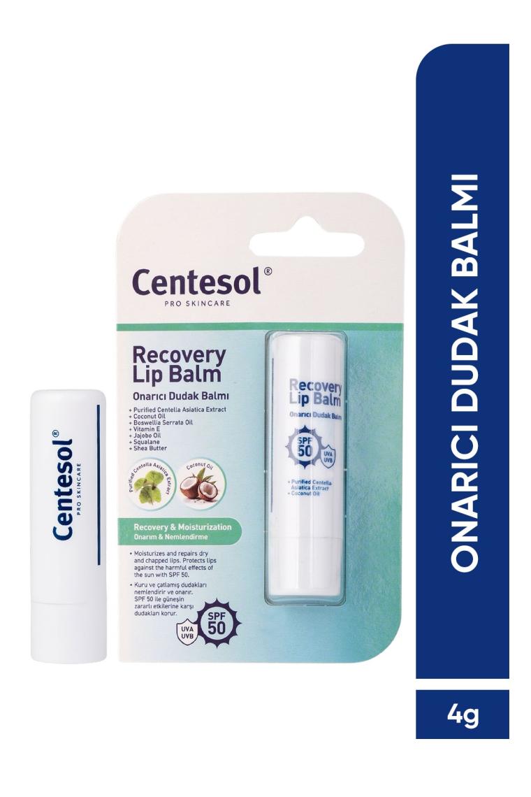 Görkito Centesol Onarıcı Nemlendirici Besleyici Dudak Balmı Spf 50+ 4 G ( Centella Asiatica, Coconut Oil )