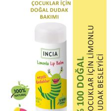 %100 Doğal Kids Dudak Besleyici Limon Bitkisel Nemlendirici Dudak Bakım Kremi 6 G