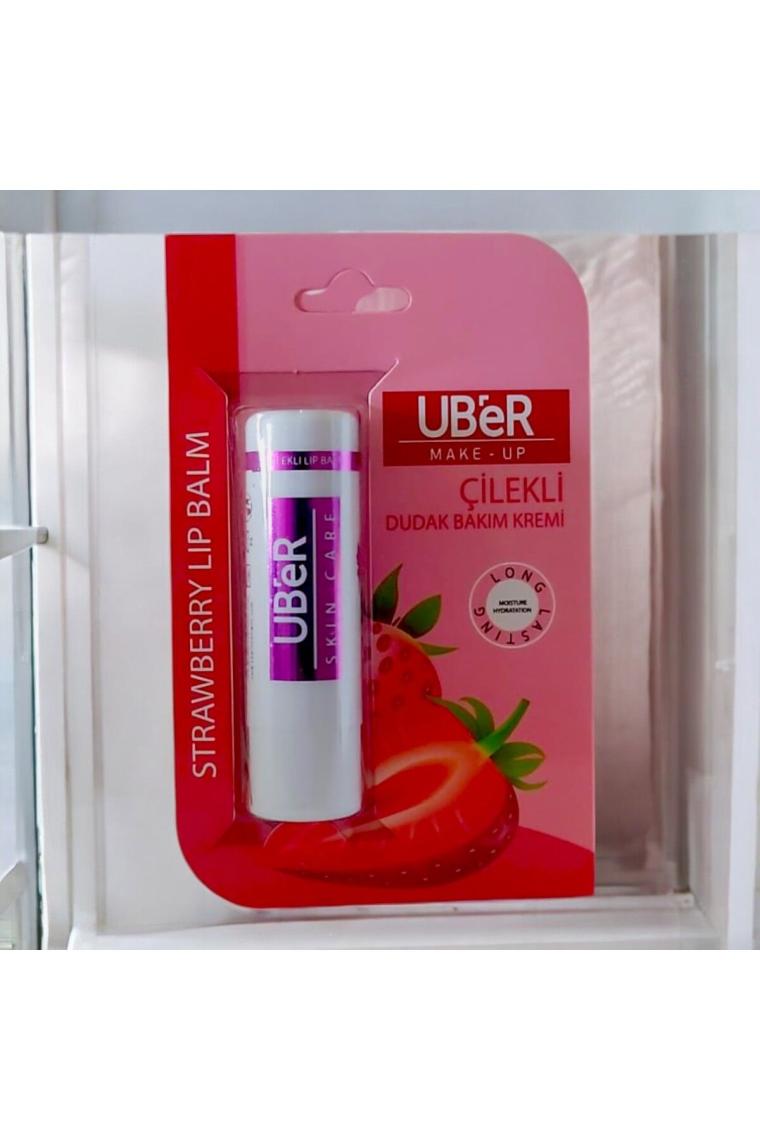 Uber Çilek Aromalı Dudak Bakım Kremi