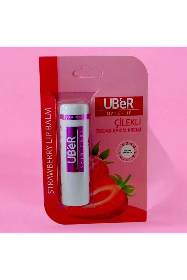 Uber Çilek Aromalı Dudak Bakım Kremi