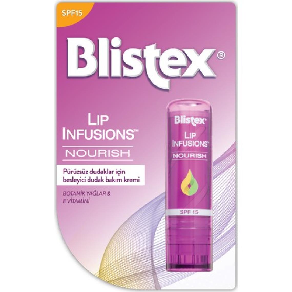 Blistex Pürüzsüz Dudaklar Için Besleyici Dudak Bakımı Lip Infusions Nourish SPF15 3,7g