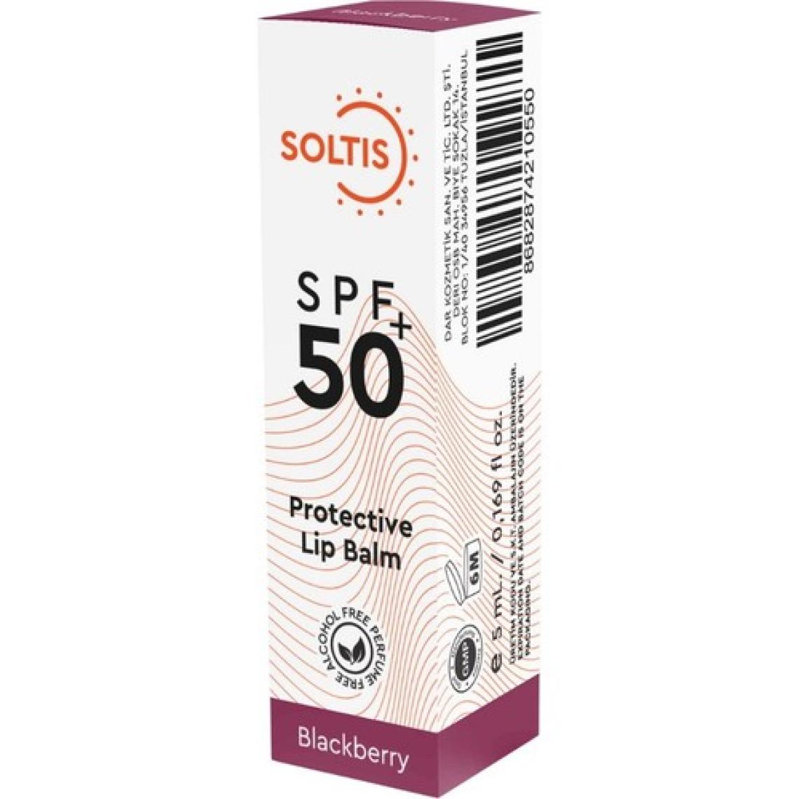 Soltis Renkli Dudak Nemlendiricisi Spf 50+ Böğürtlen 5 gr