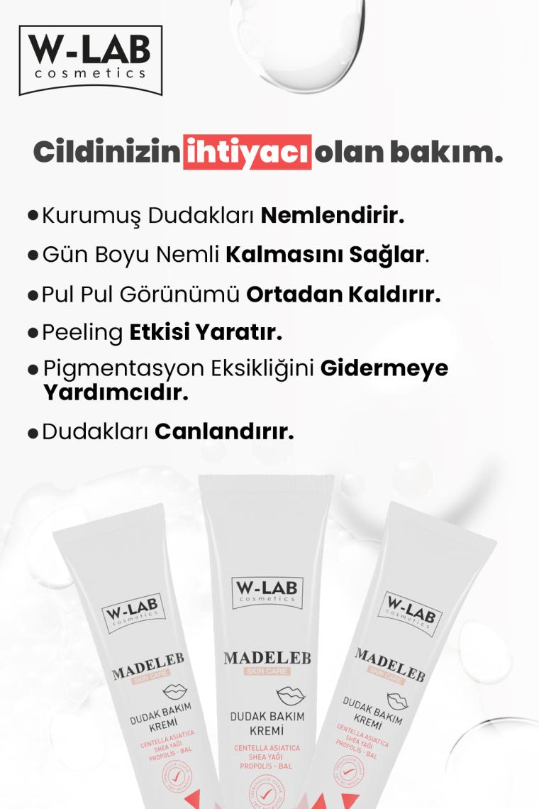 W-Lab Madeleb Dudak Bakım Kremi