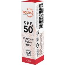 Soltis Renkli Dudak Nemlendiricisi SPF50+ Çilek, 5 gr