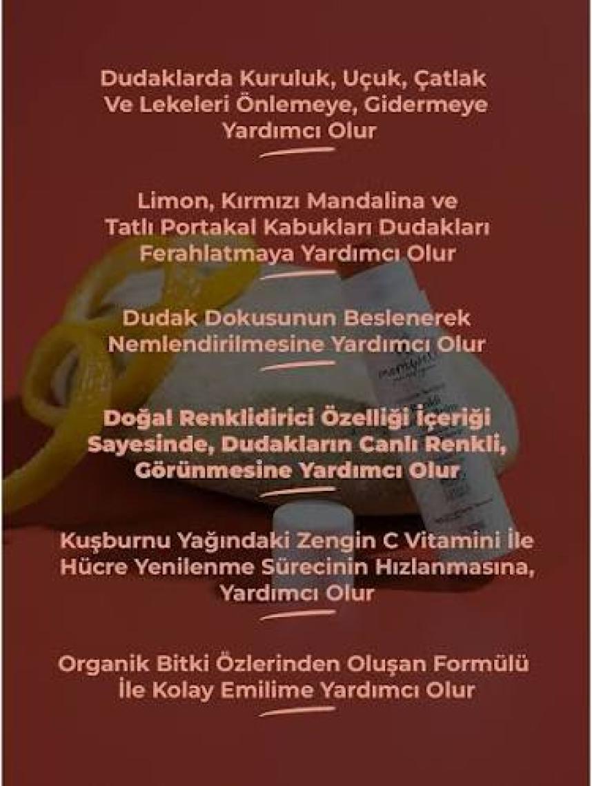 Momwell Organik Renkli Dudak Balmı 5ml