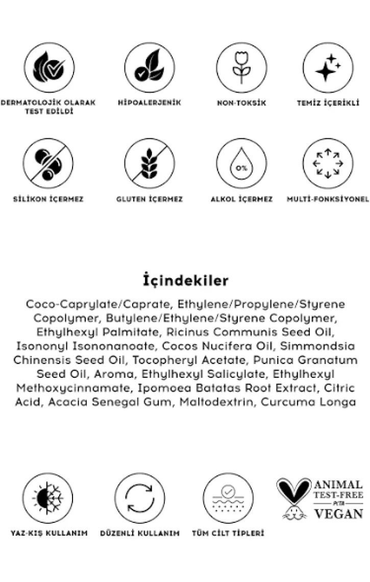 Lip Oil Gloss | Dudak Parlatıcısı Nemlendirici Dudak Yağı | Çarkıfelek Aromalı | E Vitamini