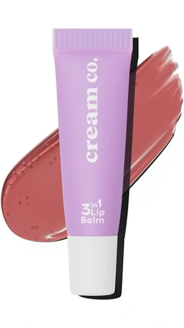 Cream Co. Nemlendirici Parlatıcı 3in1 Lip Balm | Dudak Bakım | Cupcake Rose Gülkurusu Hyaluronik Asit Seramid