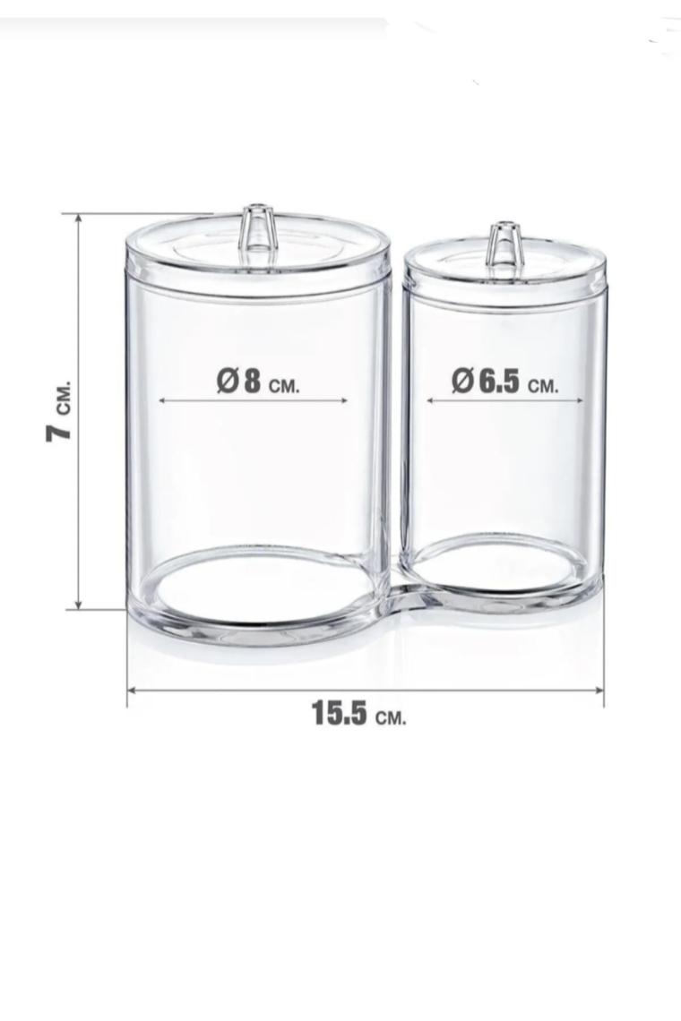 Ahir Ticaret Ikiz Kutular Pamukluk Makyaj Malzemeleri Düzenleyici Ak- 730