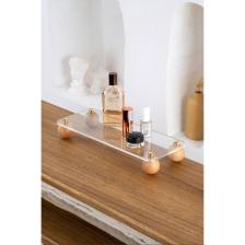 Hayveys Gold Dikdörtgen Ahşap Top Ayaklı Pinterest Şeffaf Organizer Düzenleyici Stant