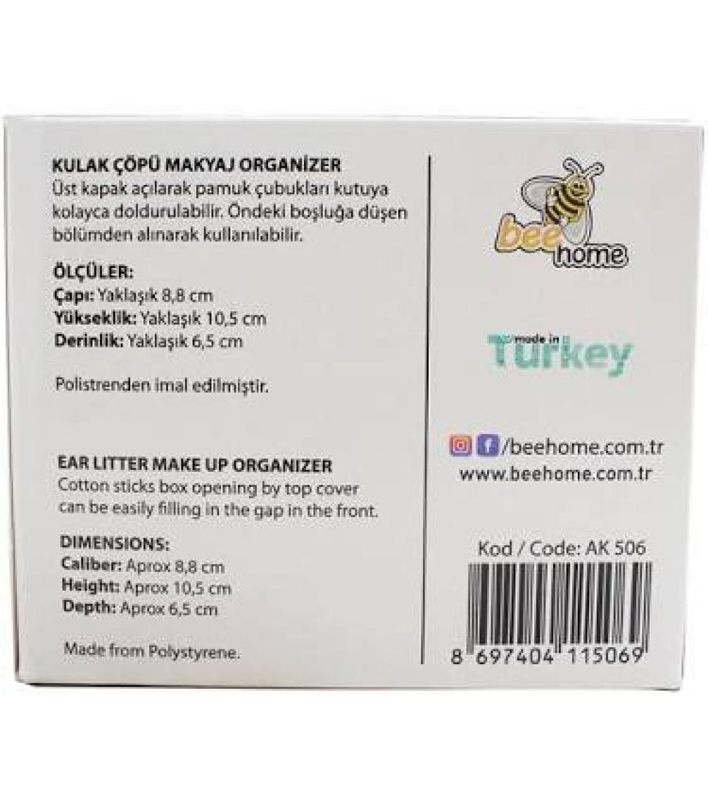 Bee Home Kulak Temizleme Çubuğu Kapaklı Organizeri