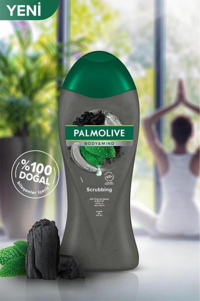 Body & Mind Kömür Ve Nane Yağı Banyo Ve Duş Jeli 500 ml x 2 Adet + Duş Lifi Hediye