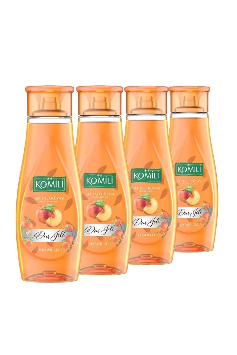 Şeftali Rüyası Vegan Duş Jeli 4'lü Set - Şeftali Ve Yaz Meyveleri Kokulu - 4 X 500 ML