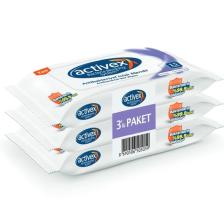Activex Antibakteriyel Islak Mendil Hassas 3 Adet Cep Boy Islak Mendil 45 Yaprak