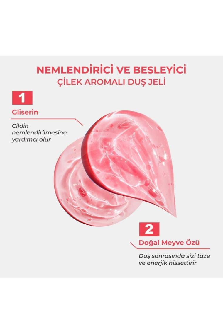 Nemlendirici Ve Besleyici Çilek Aromalı Duş Jeli 400 ml
