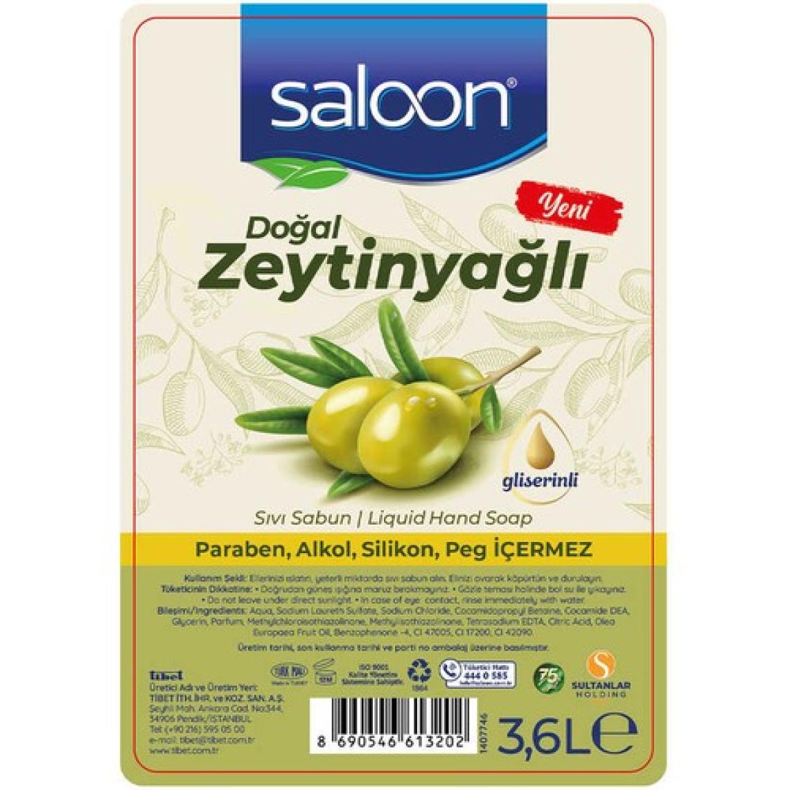 Saloon Sıvı Sabun Zeytinyağlı 3,6 L