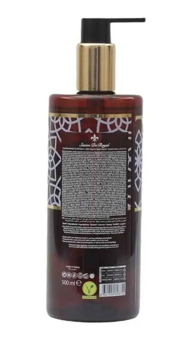 Savon De Royal Nature Luxury Vegan Sıvı Sabun Mavi Kantaron 500 ml