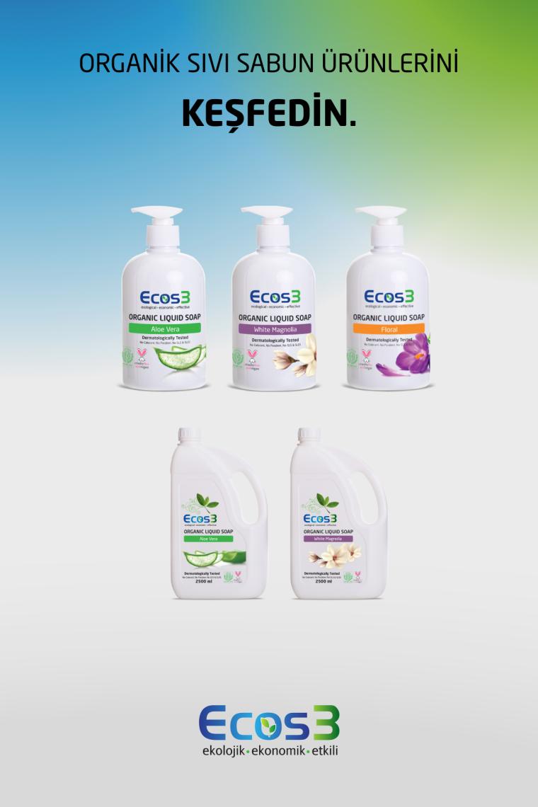 Sıvı Sabun, Organik & Vegan Sertifikalı, Ekolojik, Hipoalerjenik, Beyaz Manolya, 2500ml