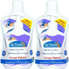 Activex Antibakteriyel Sıvı Sabun 650 ml + 300 ml - Hassas Ciltler x 2 Adet