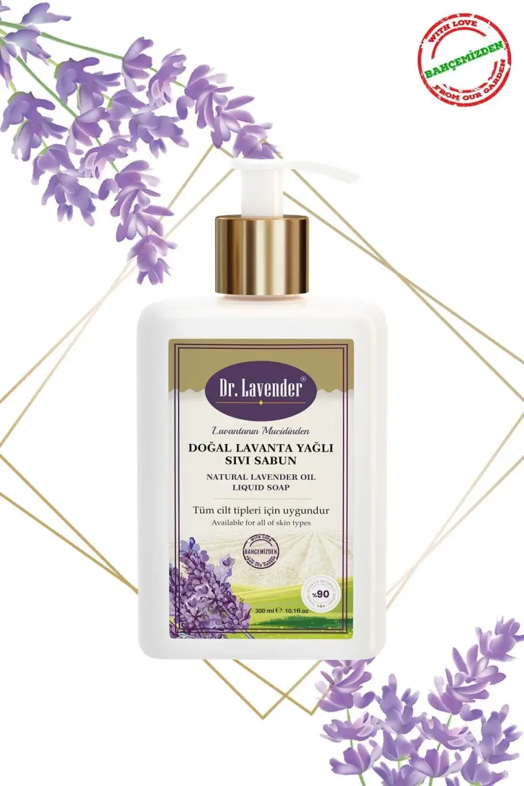 Dr. Lavender Doğal Bitkisel Lavanta Yağlı Sıvı Sabun 300 gr