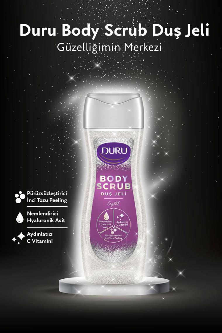 Body Scrub Crystal & Gold Duş Jeli 2x450 Ml İkili Set