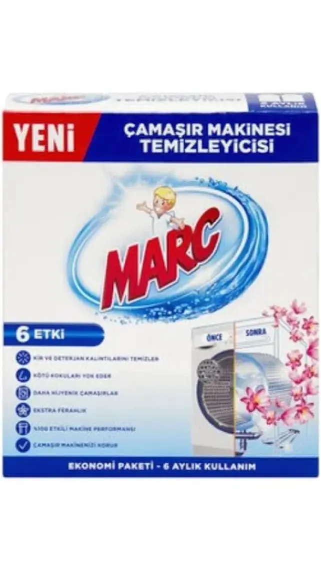 Marc Çamaşır Makinesi Temizleyici 2X250 ml