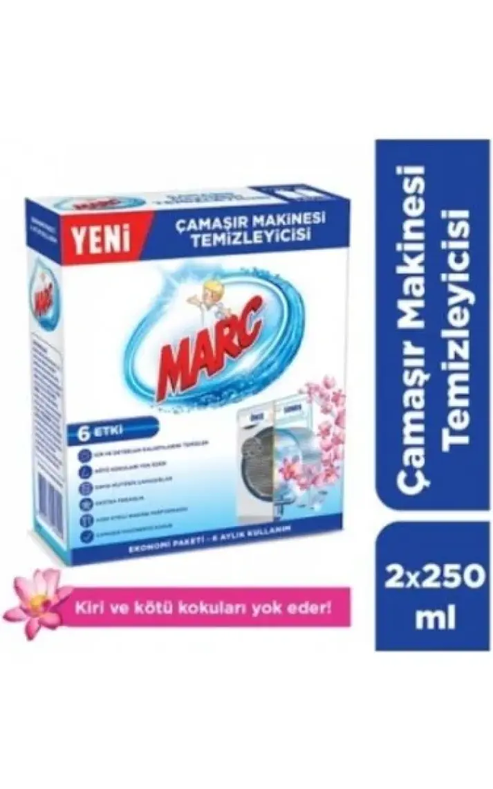 Marc Çamaşır Makinesi Temizleyici 2X250 ml
