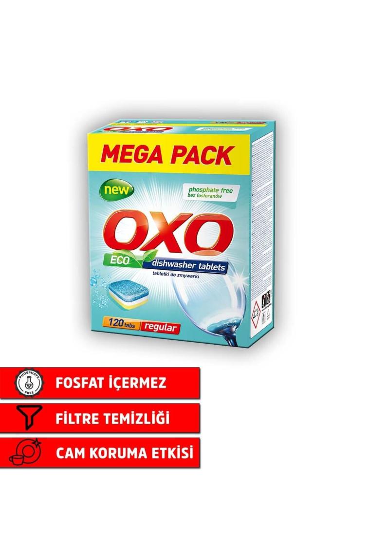 Oxo Bulaşık Makinesi Tableti Mega Paket Deterjan 360 Tablet Hepsi Bir Arada (3X120)