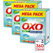 Oxo Bulaşık Makinesi Tableti Mega Paket Deterjan 360 Tablet Hepsi Bir Arada (3X120)